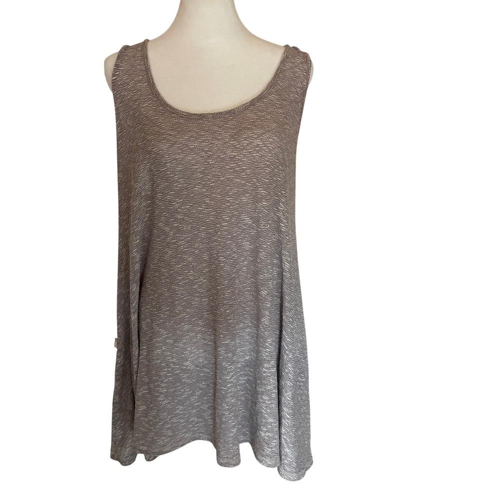 Easel Womens Boho Fairy Crochet Resortwear Lace Back Knit Tank Large Festival